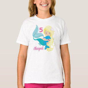 Camiseta Cumpleaños de la sirena