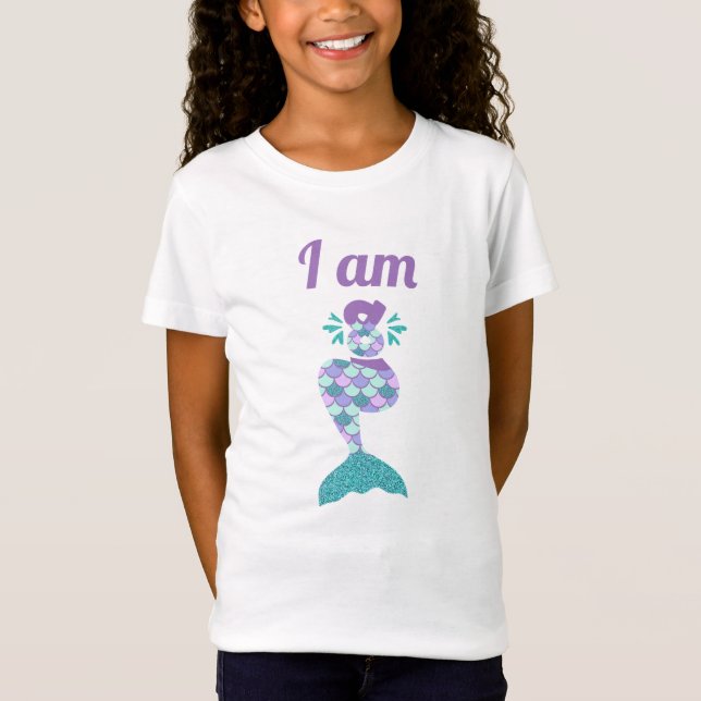 Camiseta Cumpleaños De La Sirena (Anverso)