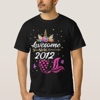 Camiseta Cumpleaños de la sirena unicornio - Increíble desd