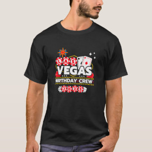 Camiseta Cumpleaños de la tripulación de cumpleaños de Las 