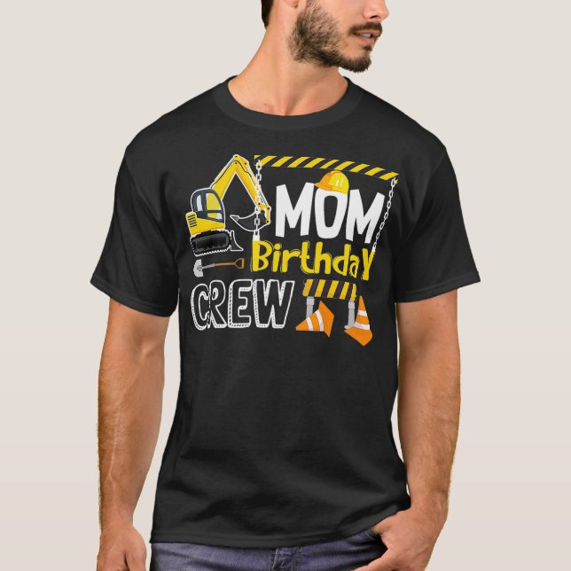 Camiseta Cumpleaños de la tripulación de cumpleaños de mamá (Anverso)