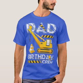 Camiseta Cumpleaños de la tripulación de la construcción de