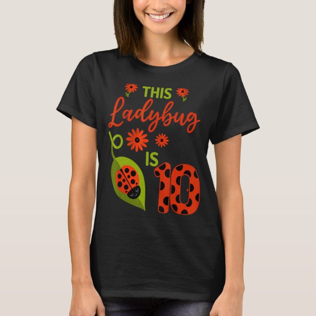 Camiseta Cumpleaños De Ladybug Esta Pareja De Ladybug Es Ch (Anverso)