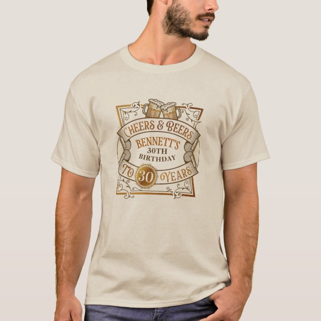Camiseta Cumpleaños de las cervezas (Anverso)