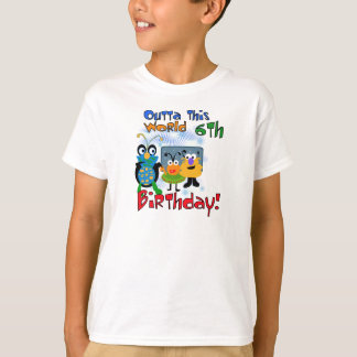 Camiseta Cumpleaños de las criaturas del espacio 6to