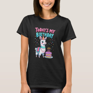 Camiseta Cumpleaños de Llama Adorable