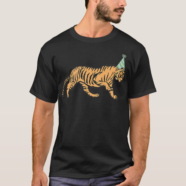 Camiseta Cumpleaños de los Animales Tigre (Anverso)