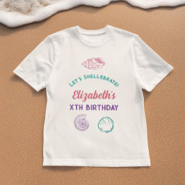 Camiseta Cumpleaños de los Chicas de las conchas marinas