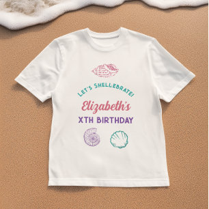 Camiseta Cumpleaños de los Chicas de las conchas marinas