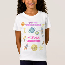Camiseta Cumpleaños de los Chicas del Espacio Ultraterrestr