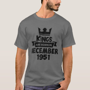 Camiseta Cumpleaños De Los Hombres En Diciembre De 1951