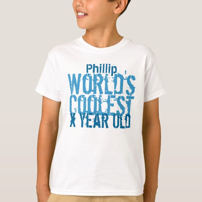 Camiseta Cumpleaños de los niños de cualquier año V04 (Anverso)