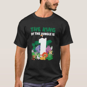 Camiseta Cumpleaños de los niños de la jungla para un niño 