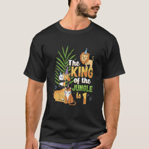 Camiseta Cumpleaños de los niños de la jungla para un niño 
