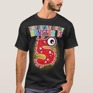 Camiseta Cumpleaños De Los Niños Este Pequeño Monstruo De V