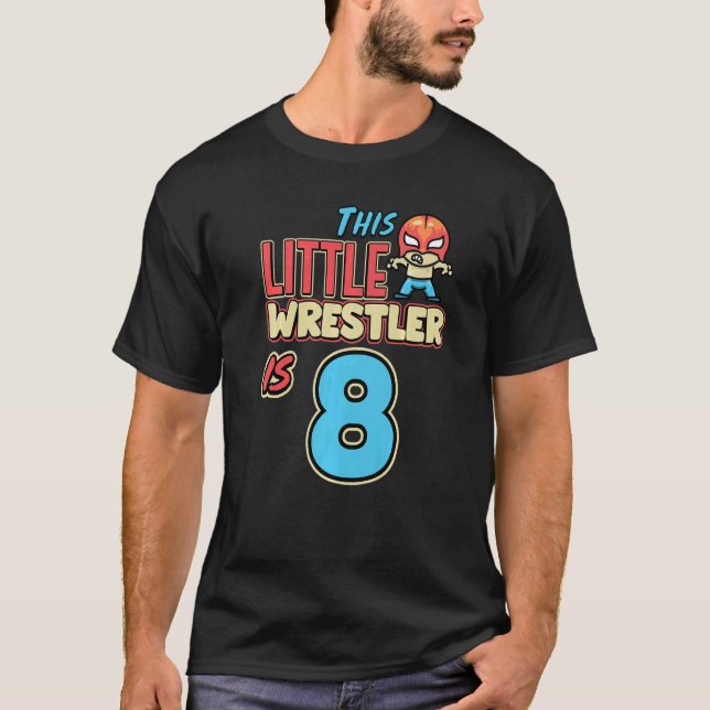 Camiseta Cumpleaños de Lucha Este Pequeño Luchador Es El Oc (Anverso)