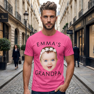 Camiseta Cumpleaños de mamá, abuela y abuelo con foto perso