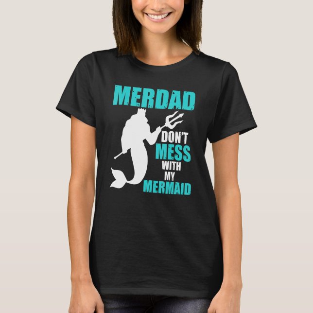Camiseta Cumpleaños de Merdad Mermaid Security (Anverso)