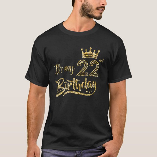 Camiseta Cumpleaños de mi Chica de 22 años (Anverso)