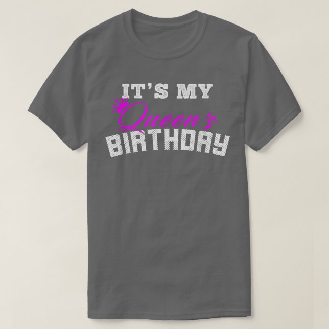 Camiseta Cumpleaños de mi Reina (Diseño del anverso)