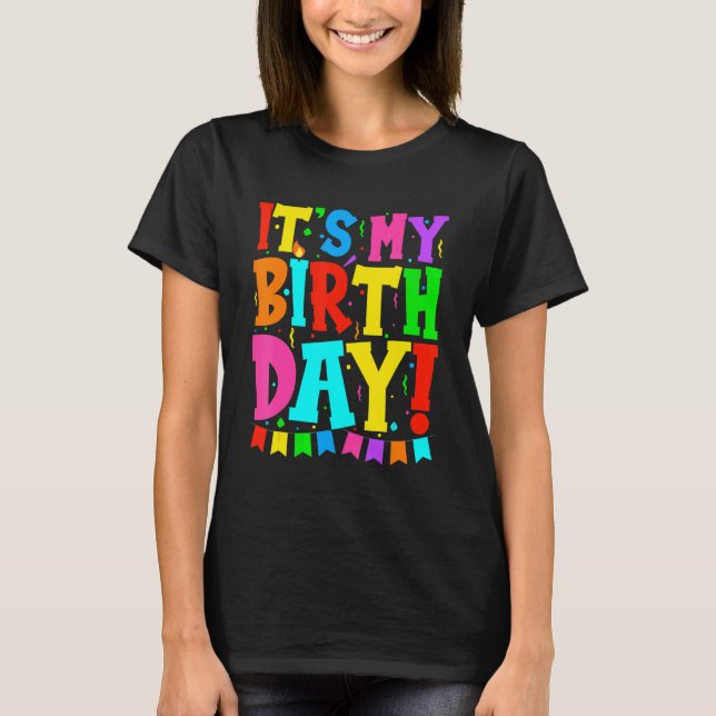 Camiseta Cumpleaños de mis Chicas adolescentes (Anverso)