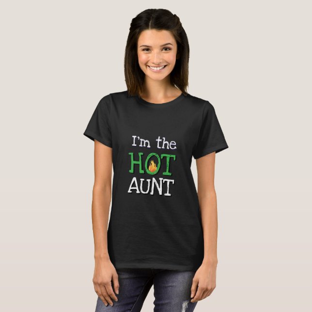 Camiseta Cumpleaños de mujer TÍA CALIENTE DIVERTIDA (Anverso completo)