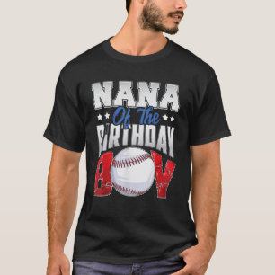 Camiseta Cumpleaños de Nana Béisbol Niño Familia Bailarín C