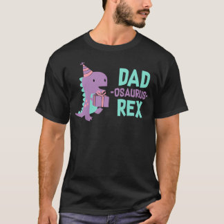 Camiseta Cumpleaños de niñas con temática de dinosaurio pap