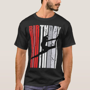 Camiseta Cumpleaños de niñas Rojo Clásico Bailarín Danza Te