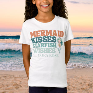 Camiseta Cumpleaños de Niñas Sirena Bajo el Mar