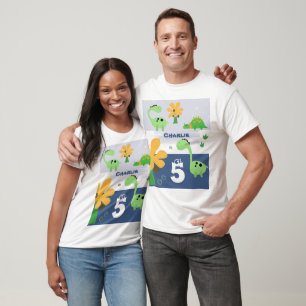 Camiseta Cumpleaños de Niño Dinosaurio Jurásico