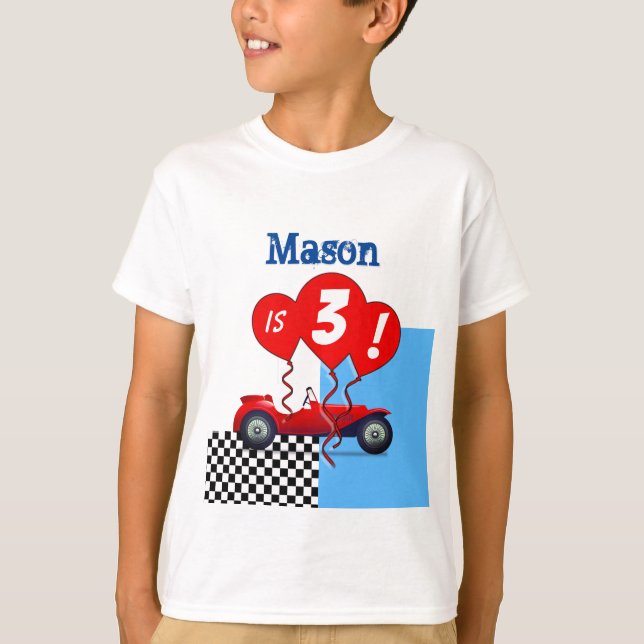 Camiseta Cumpleaños de niño pequeño    (Anverso)