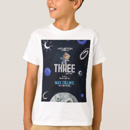 Camiseta Cumpleaños de niños astronautas del espacio exteri
