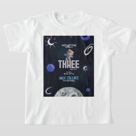 Camiseta Cumpleaños de niños astronautas del espacio exteri