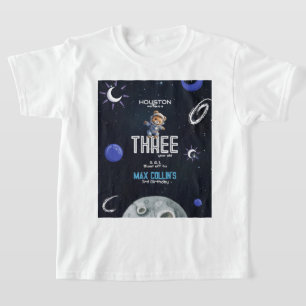Camiseta Cumpleaños de niños astronautas del espacio exteri