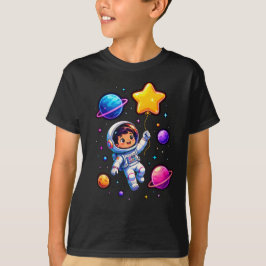 Camiseta Cumpleaños de niños Explorador Espacial Astronauta