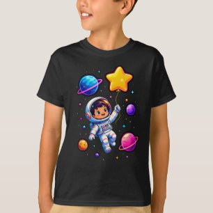 Camiseta Cumpleaños de niños Explorador Espacial Astronauta