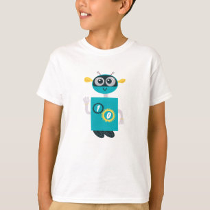 Camiseta Cumpleaños de niños personalizados con robot genia