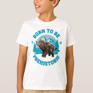 Camiseta Cumpleaños de niños prehistóricos mamut bebé lindo
