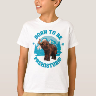 Camiseta Cumpleaños de niños prehistóricos mamut bebé lindo
