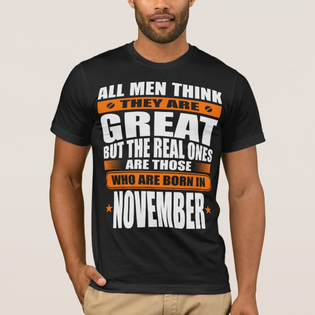 Camiseta Cumpleaños de noviembre (Anverso)