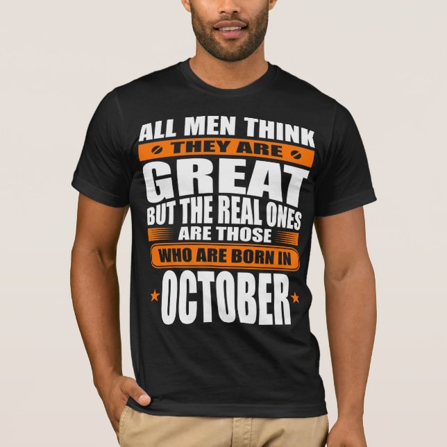 Camiseta Cumpleaños de octubre (Anverso)
