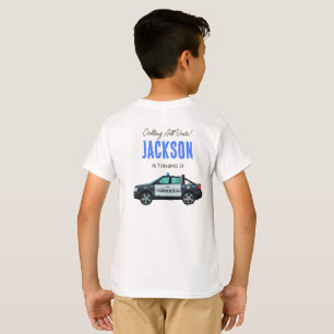Camiseta Cumpleaños de Oficialito Policía   Personalizado 