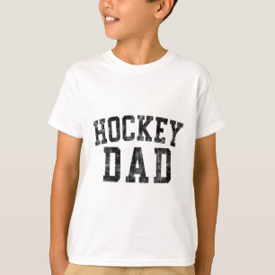 Camiseta Cumpleaños de Papá de Hockey Clic Fuente Negrita P
