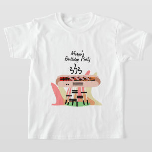 Camiseta Cumpleaños de parrillada de hot dog