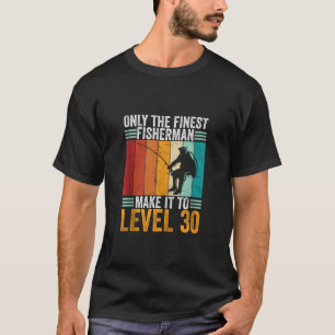 Camiseta cumpleaños de pesca de 30 años de edad divertido 3