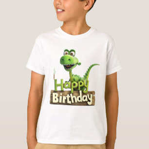 Camiseta Cumpleaños de princesa dinosaurio – Señal de fiest