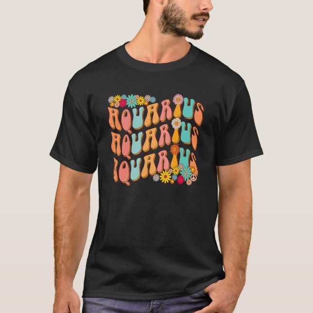 Camiseta Cumpleaños de Retro Aquarius (Anverso)
