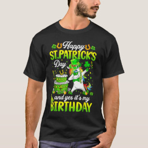 Camiseta Cumpleaños de Saint Paddys Shamrock Lucky Happy St