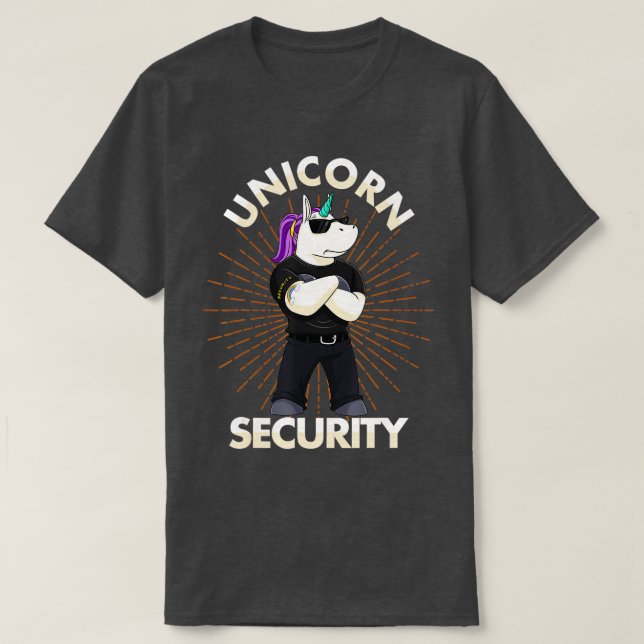 Camiseta Cumpleaños de seguridad de Unicornio hombres regal (Diseño del anverso)